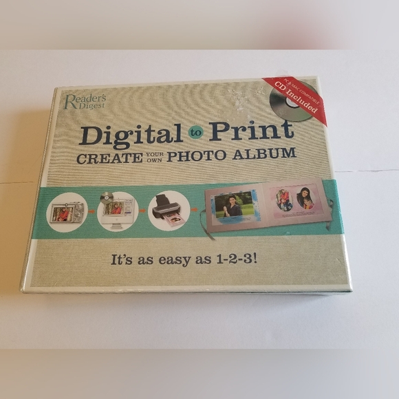 New Sealed Reader's Digest Digital to Print Create Photo Album CD Included - Picture 1 of 6